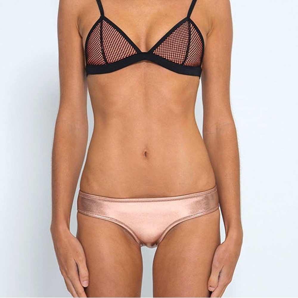 Triangl Swimwear Black and Bronze Bikini Set